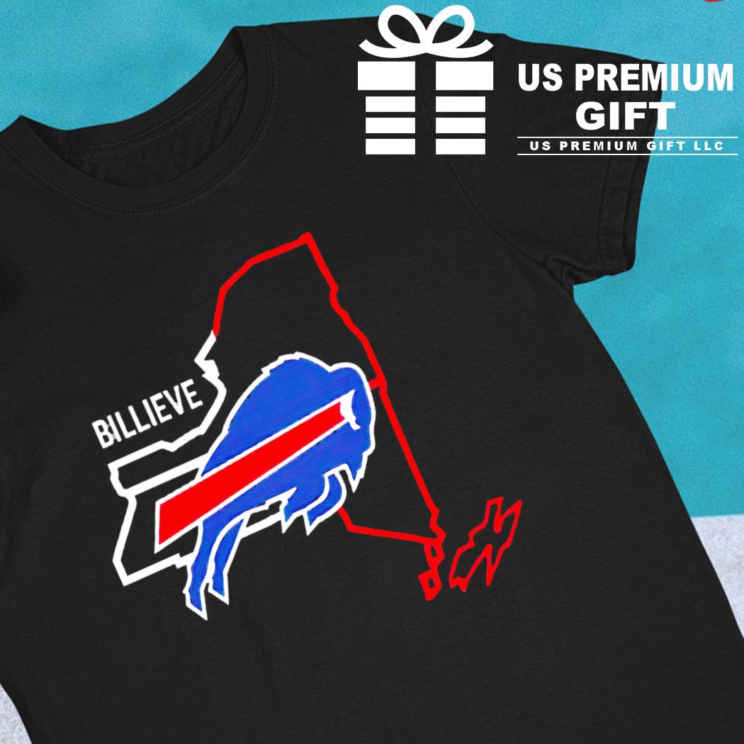 Buffalo Bills Billieve Map Logo 2022 T-shirt - Creamtee