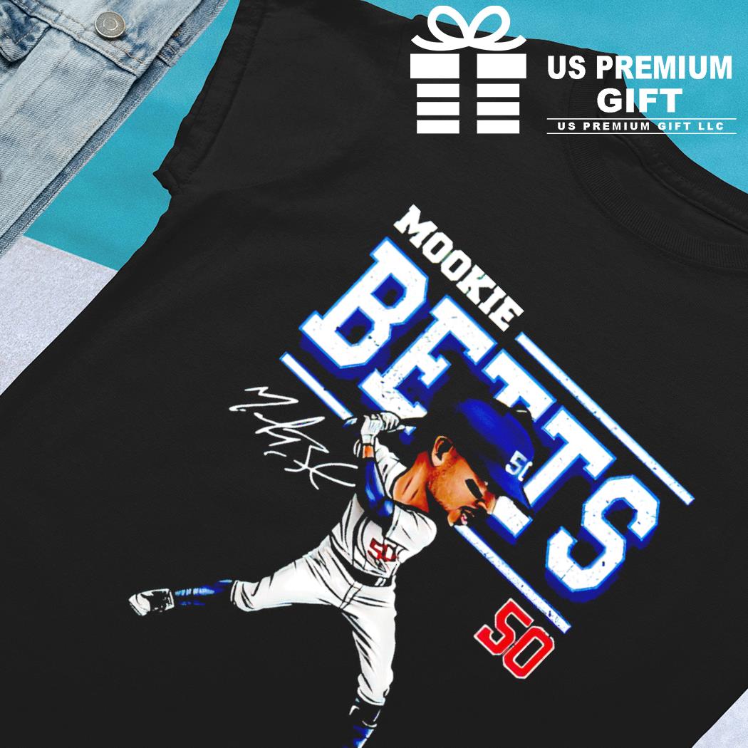 Mookie Betts 50 Los Angeles Dodgers cartoon signature shirt - Guineashirt  Premium ™ LLC