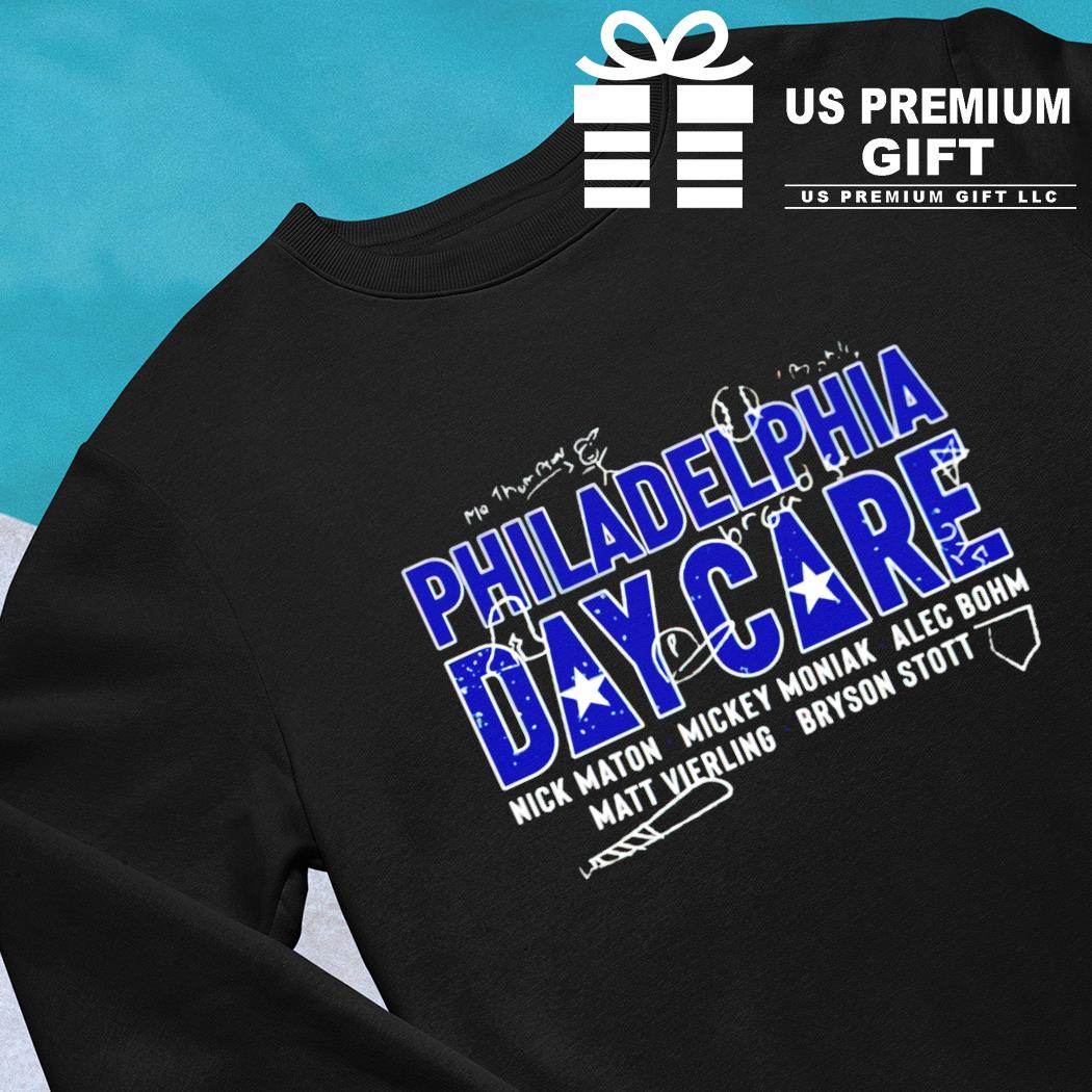 PHILADELPHIA DAY CARE SHIRT Alec Bohm, Bryson Stott, Nick Maton