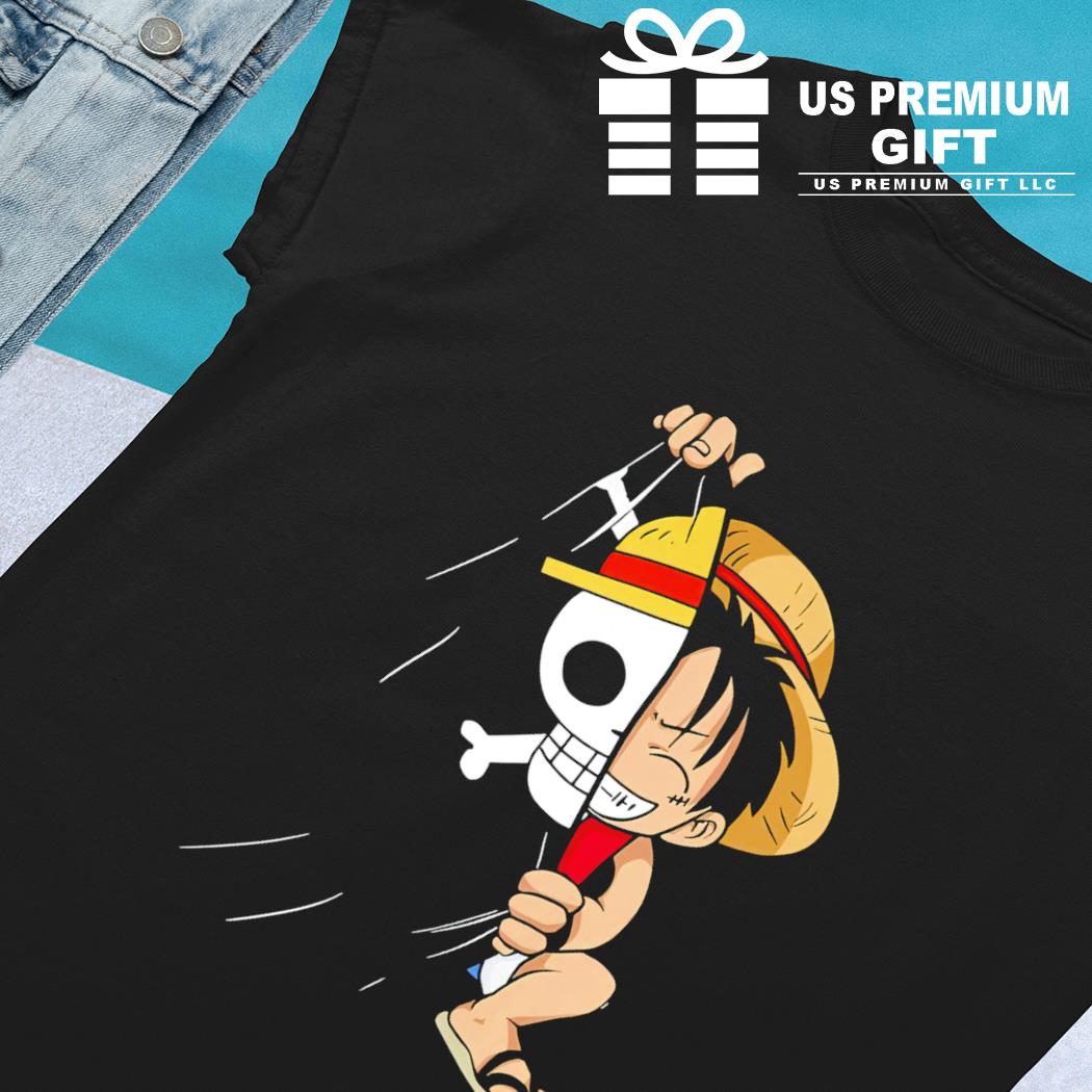 One Piece Parody Black Long sleeved T-shirt - Eiichiro Yoda drawing Luffy  upside down. (Funny One Piece Parody - High Quality T-shirt - Size 1058 -  Ref : 1058)