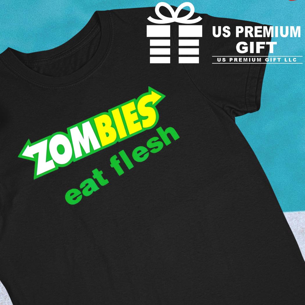 Funny zombies eat flesh Halloween 2022 T-shirt