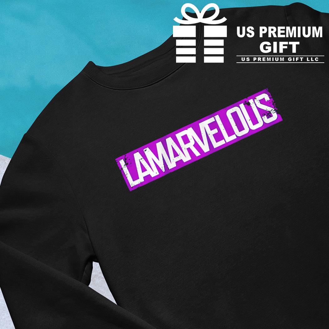 Lamar Jackson Lamarvelous 2022 T-shirt, hoodie, sweater, long