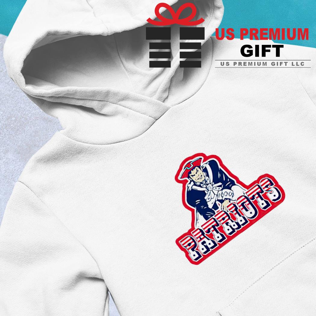 New England Patriots football logo 2022 T- hoodie-white