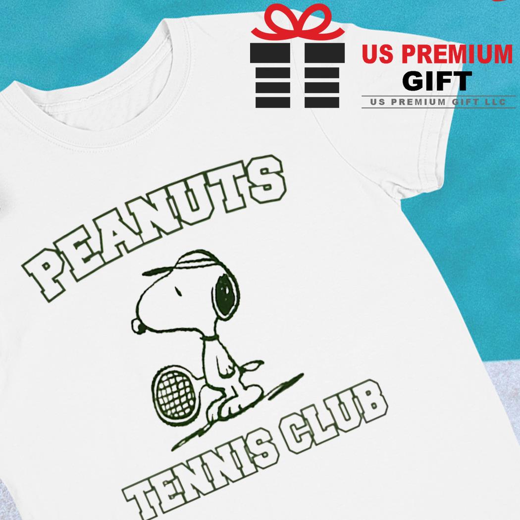 Peanuts Snoopy Peanuts tennis club funny T-shirt