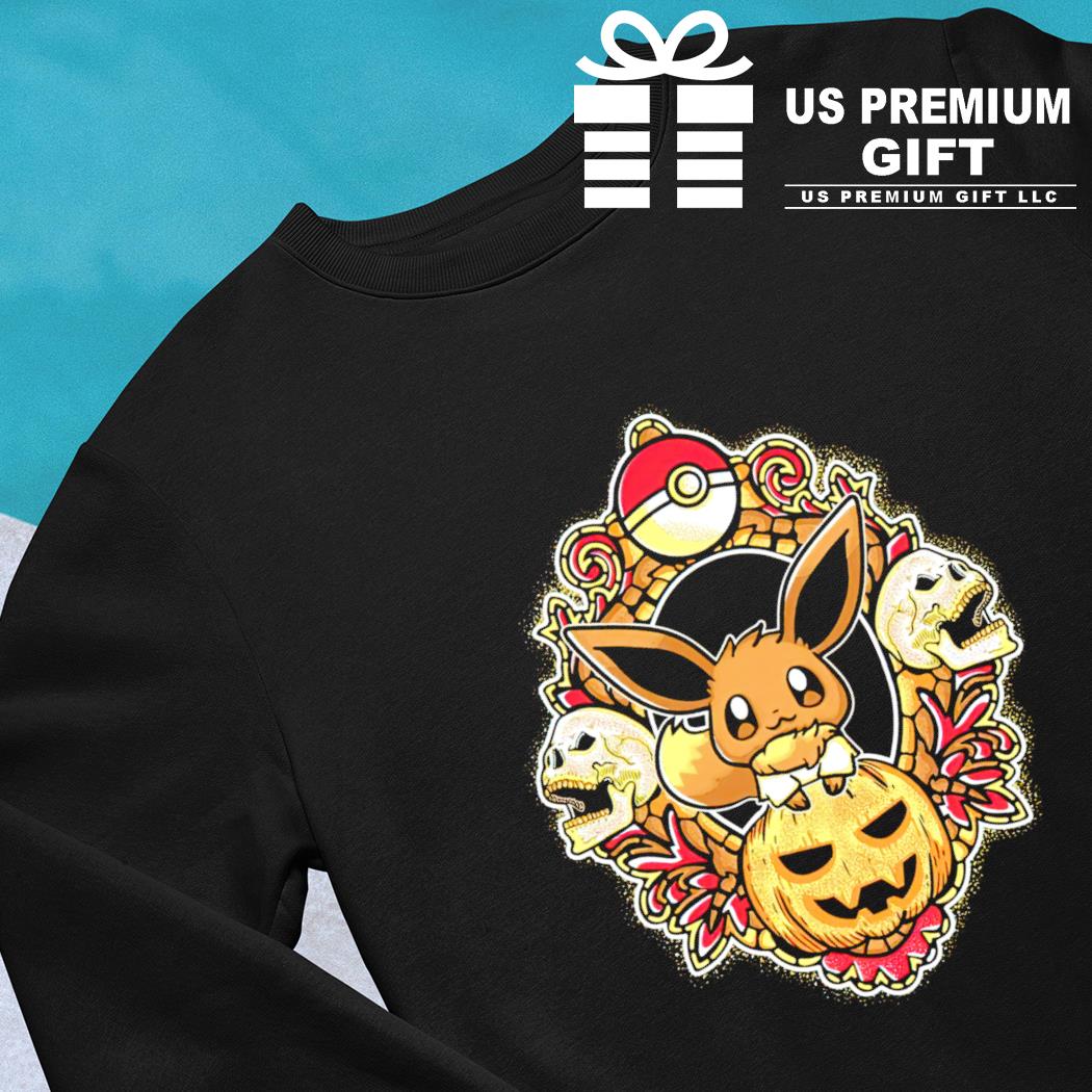 Pokemon Halloween Eevee V-Neck T-Shirt