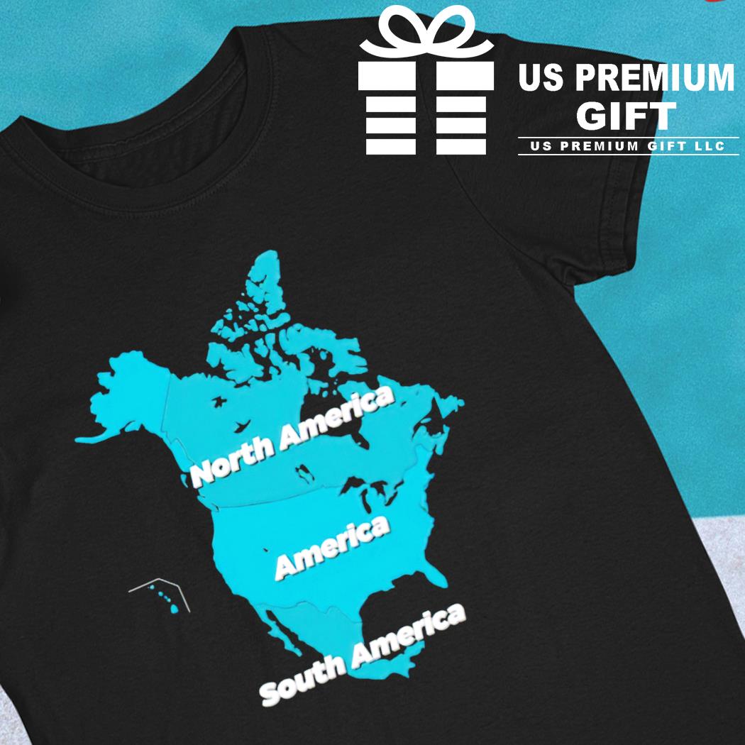 North America America South America map 2022 T-shirt