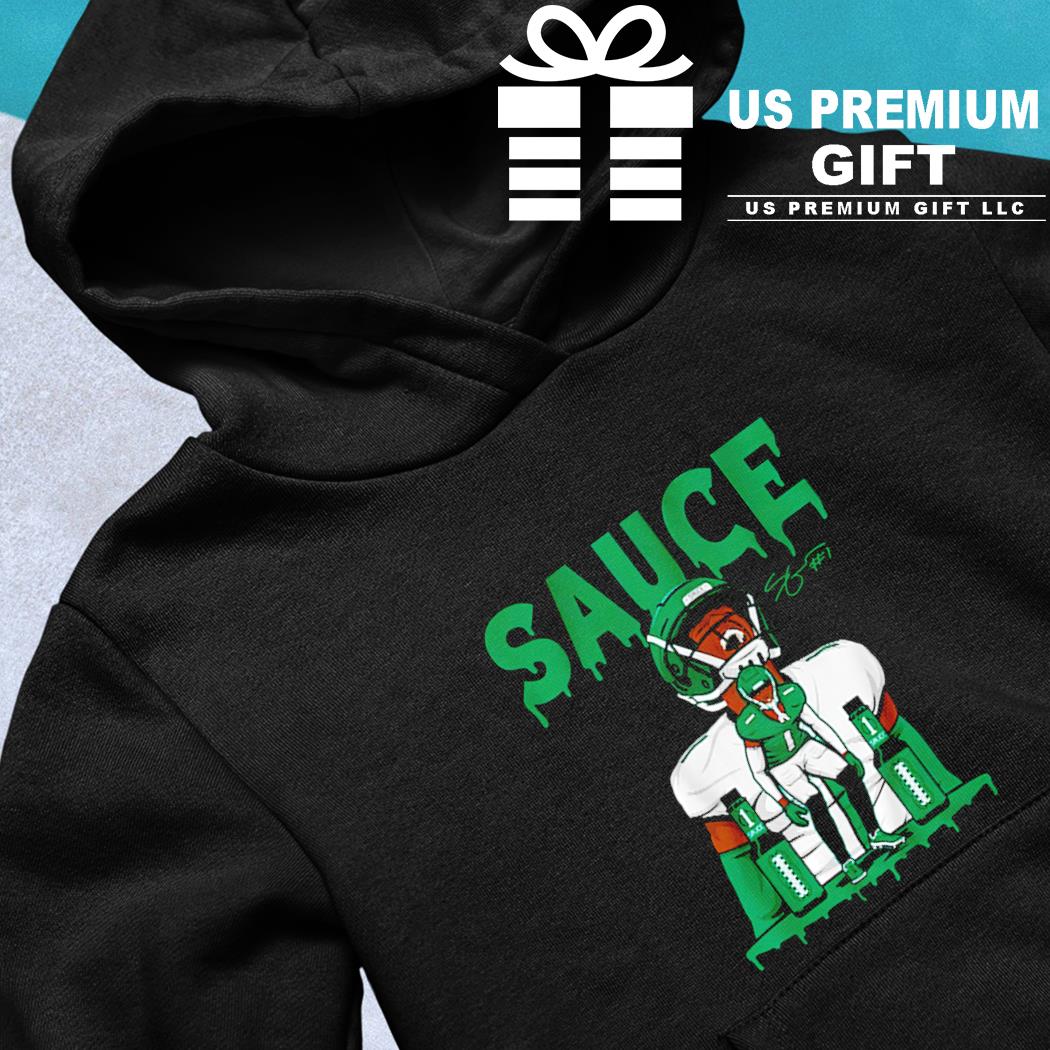 Sauce Gardner #1 Celebrates Essential T-Shirt for Sale by NatureFootball