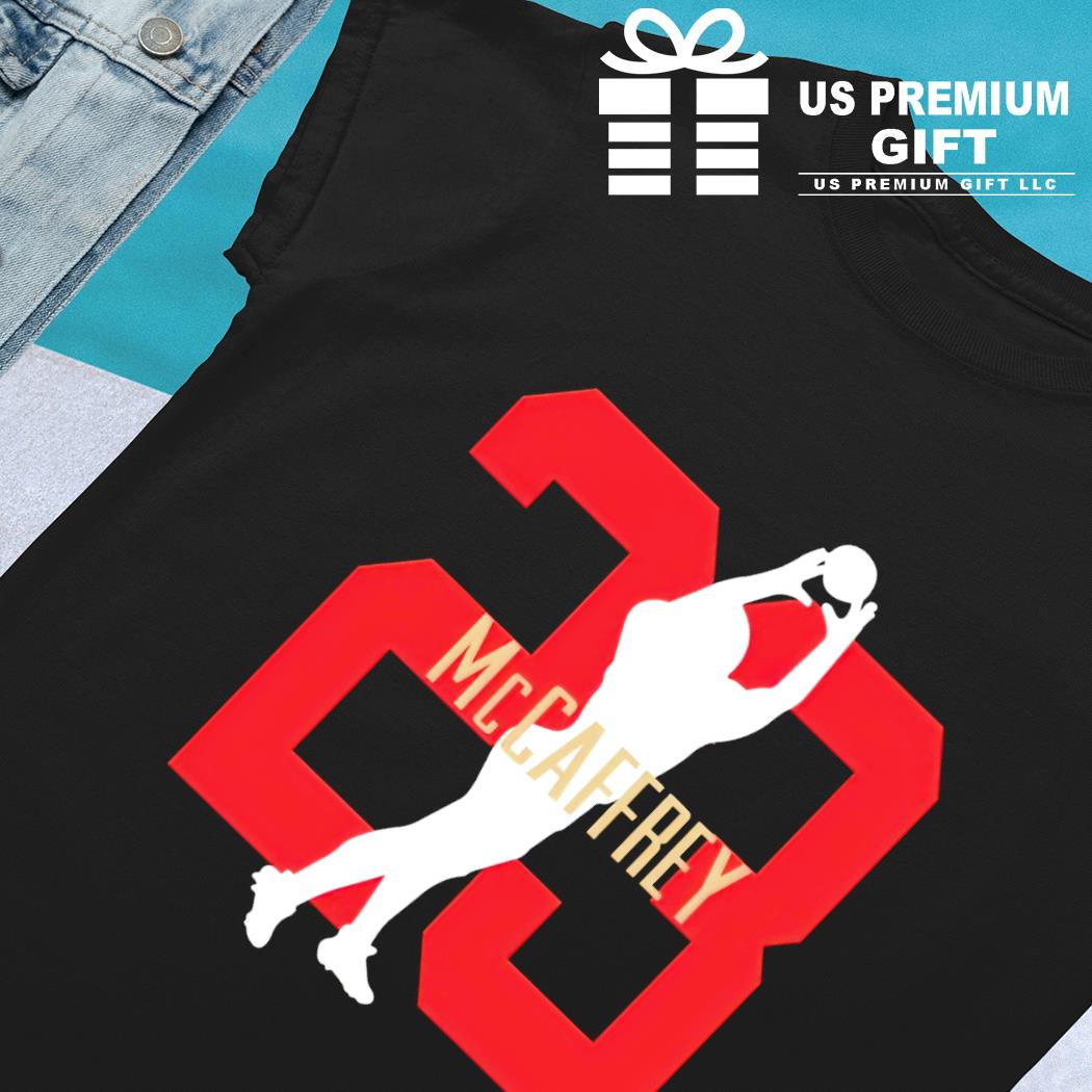 Christian McCaffrey 23 San Francisco 49ers football player glitch poster  shirt, hoodie, sweater, long sleeve and tank top