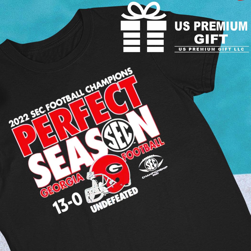 Georgia Football Shirt Undefeated 80 Perfect Season Signatures