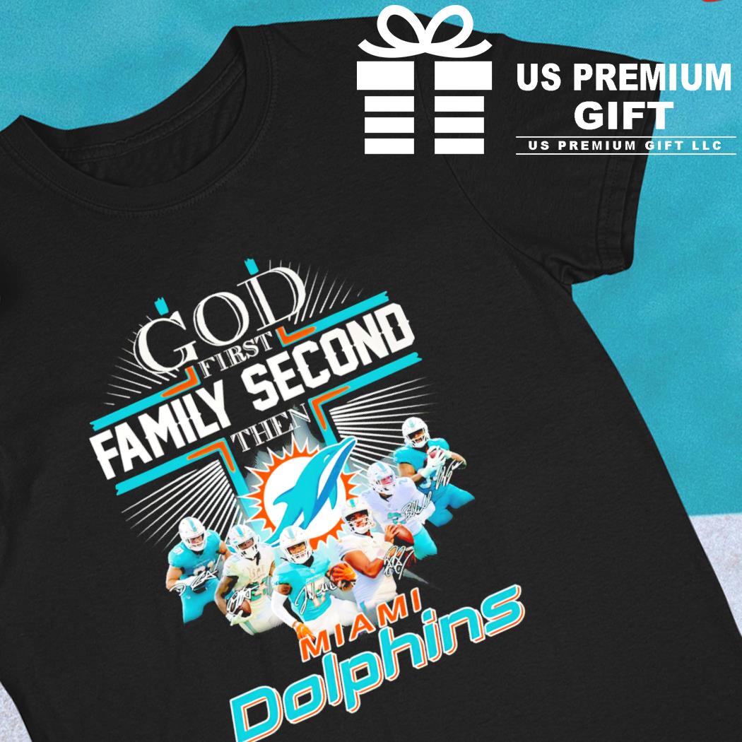 Miami Dolphins NFL Personalized God First Family Second Baseball