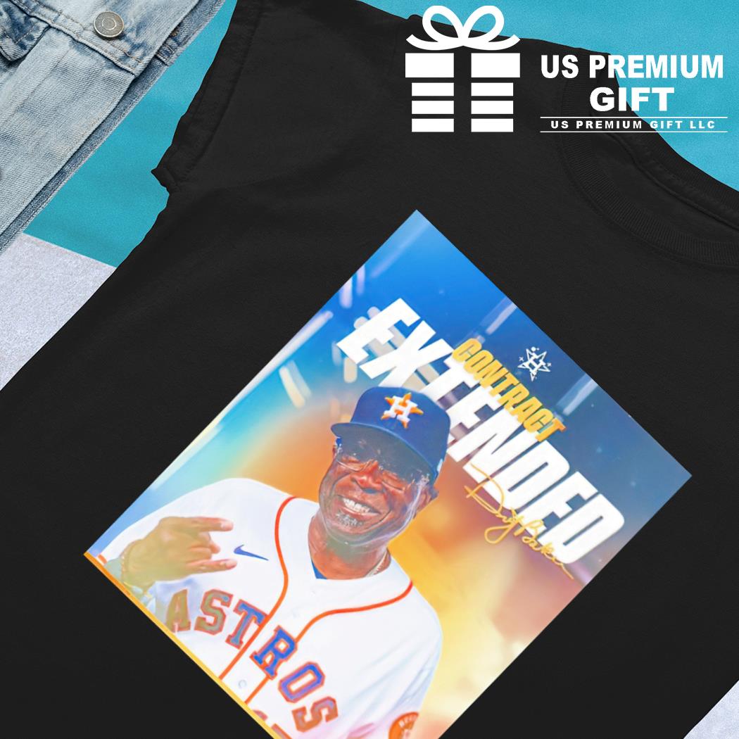 Dusty baker contract extended signature T-shirt - Kaiteez