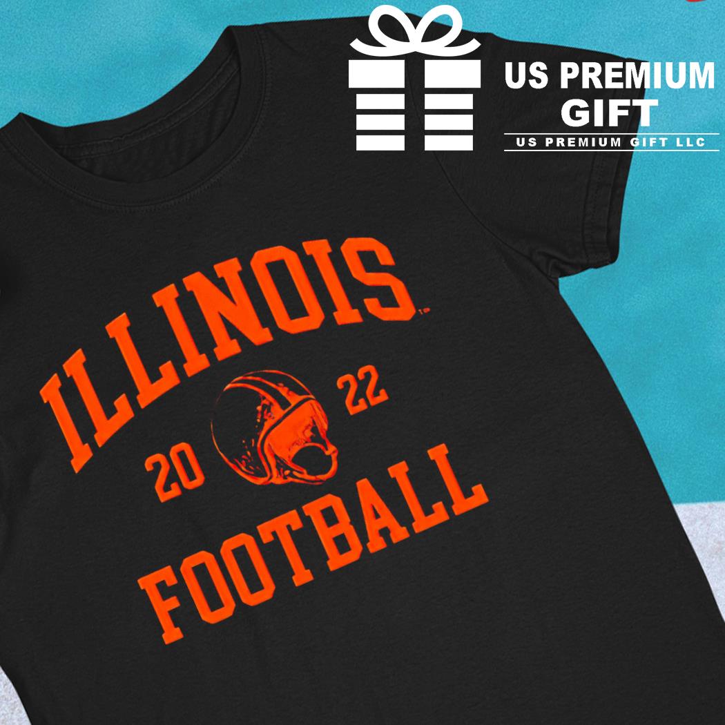 Illinois Fighting Illini football 2022 helmet T-shirt