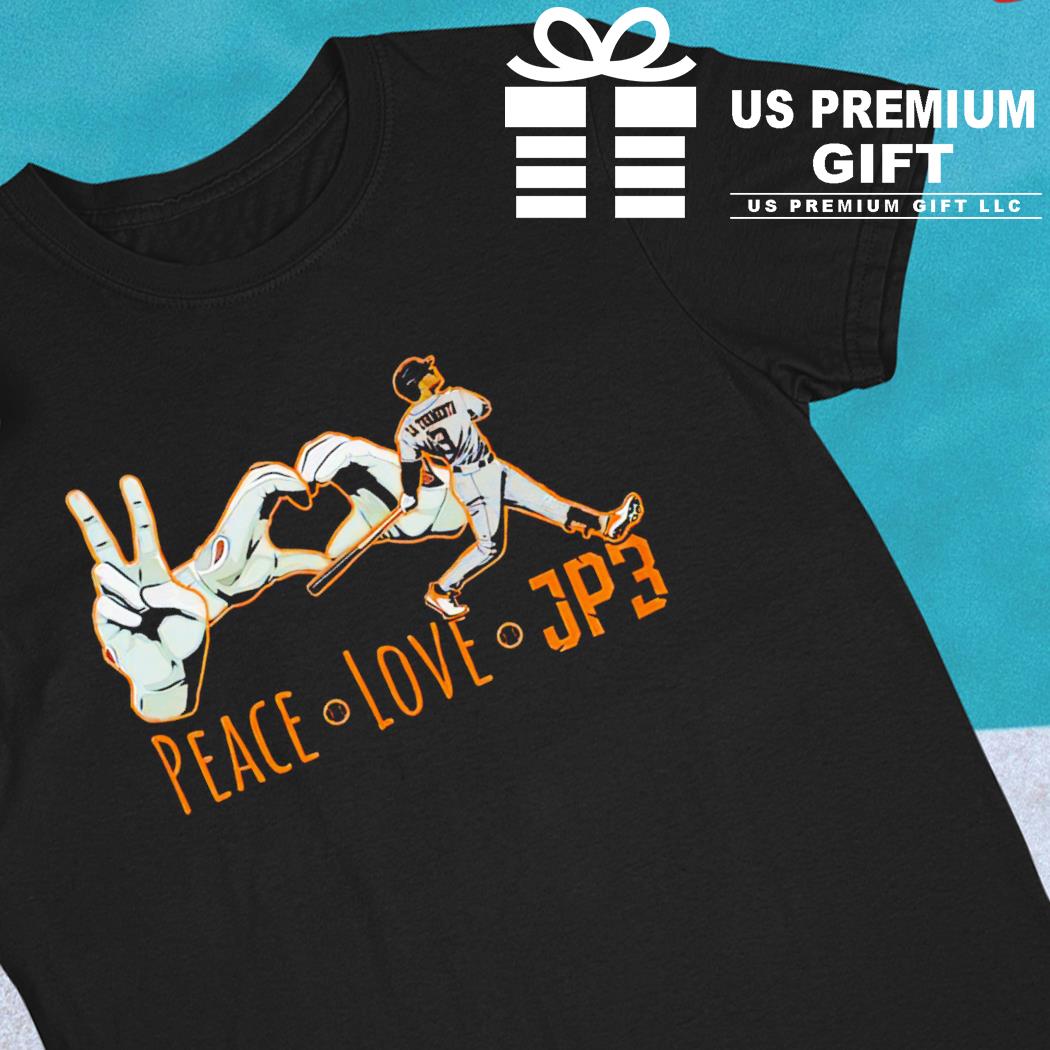 Jeremy Peña Houston Astros baseball peace love JP3 2022 T-shirt