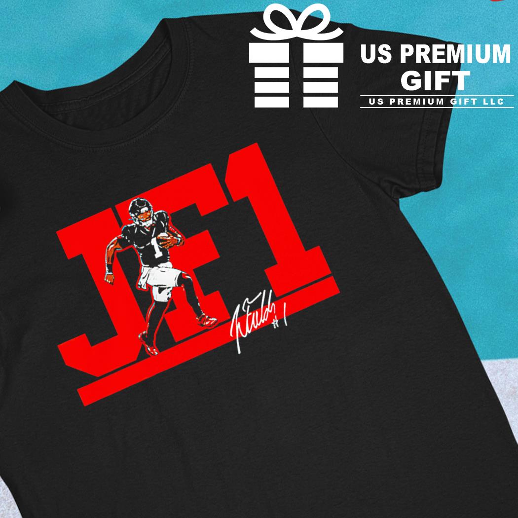 Justin Fields Chicago Bears football JF1 signature 2022 T-shirt