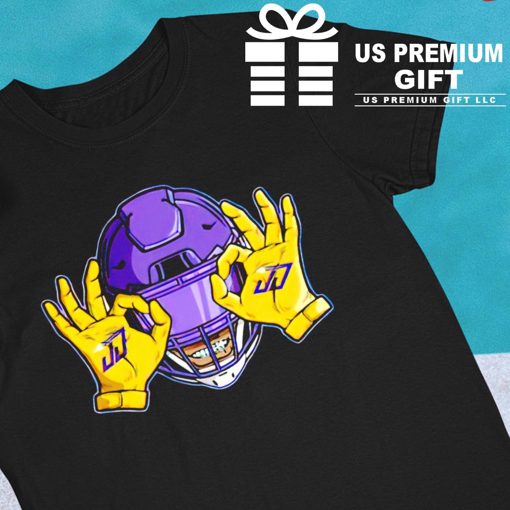 Justin Jefferson Griddy funny helmet 2022 T-shirt
