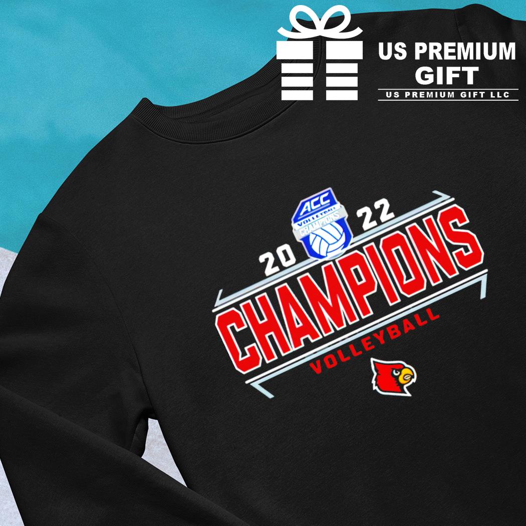 Louisville Cardinals 2022 ACC volleyball Champions logo T-shirt