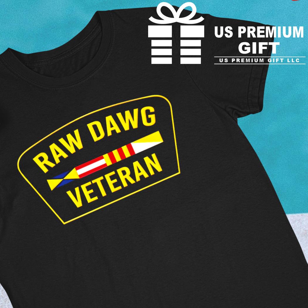 Raw dawg veteran logo T-shirt