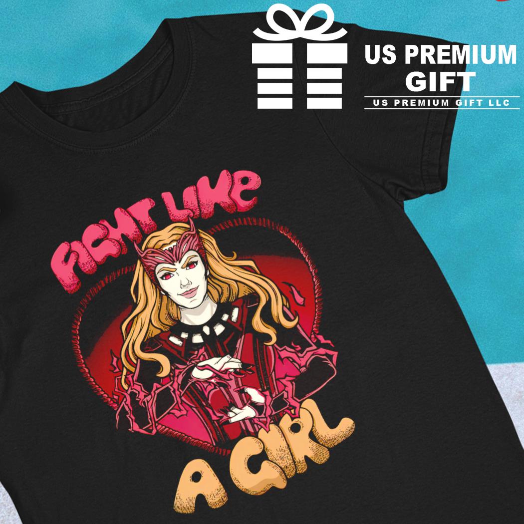 Scarlet Witch fight like a girl character T-shirt