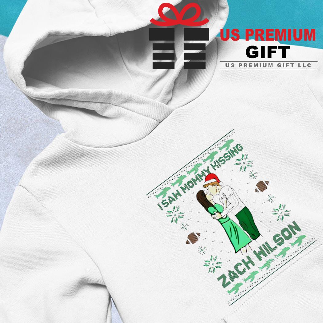 I saw Mommy kissing Zach Wilson Ugly Christmas shirt, hoodie, sweater, long  sleeve and tank top