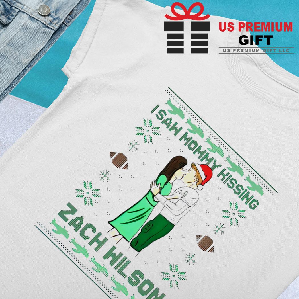 I saw mommy kissing Zach Wilson Christmas shirt, hoodie, sweater, long  sleeve and tank top