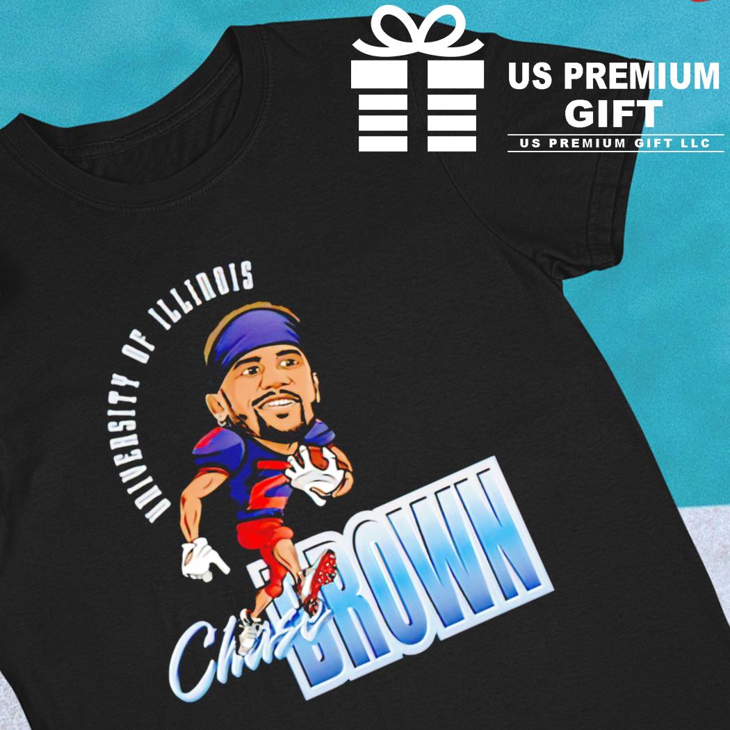 University of Illinois Chase Brown Illinois Fighting Illini football funny T-shirt