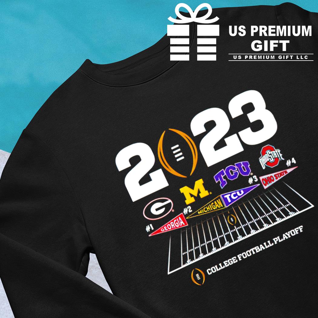 College Football Playoffs 4 Team Shirt, hoodie, sweater, long sleeve and  tank top