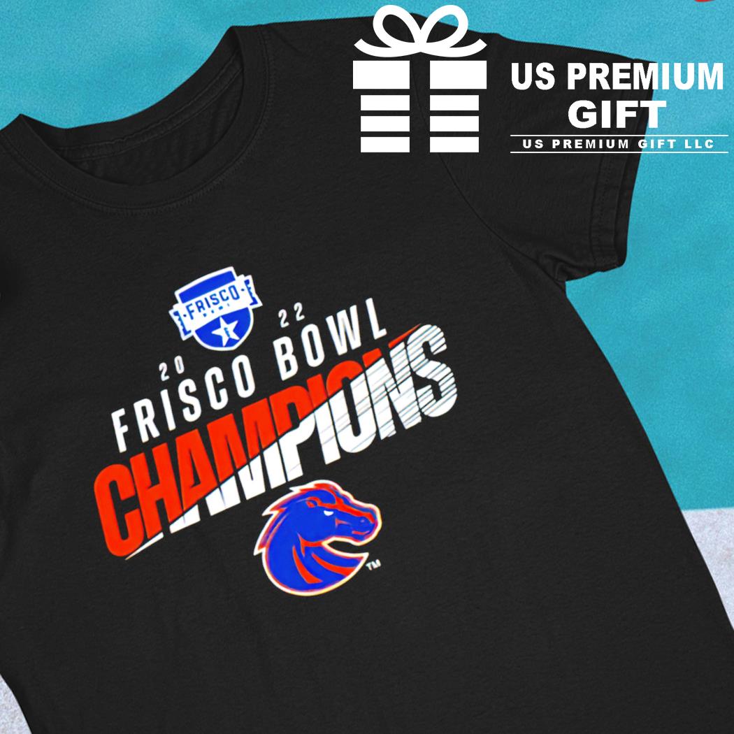 Boise State Broncos football 2022 Frisco Bowl Champions logo T