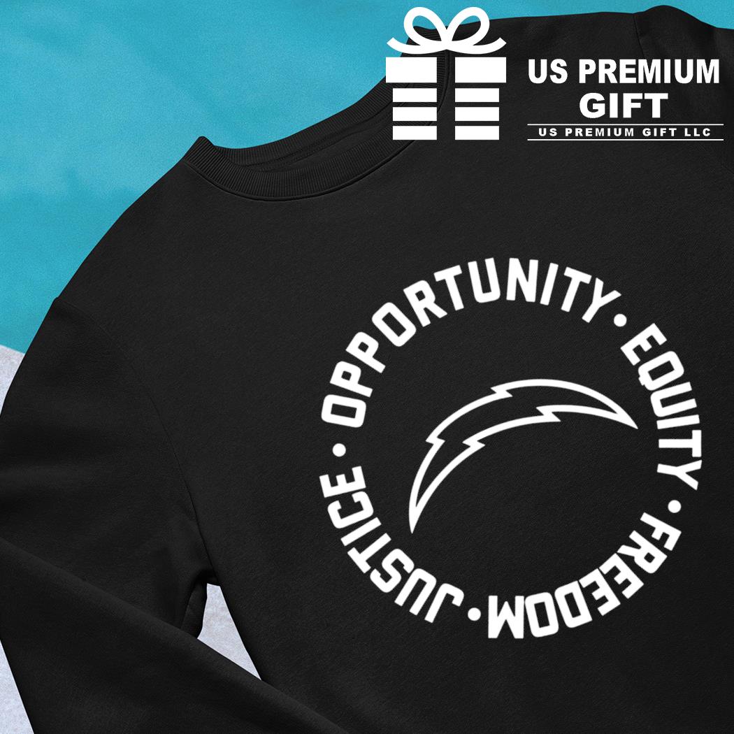 Justice Opportunity Equity Freedom shirt, hoodie, sweater