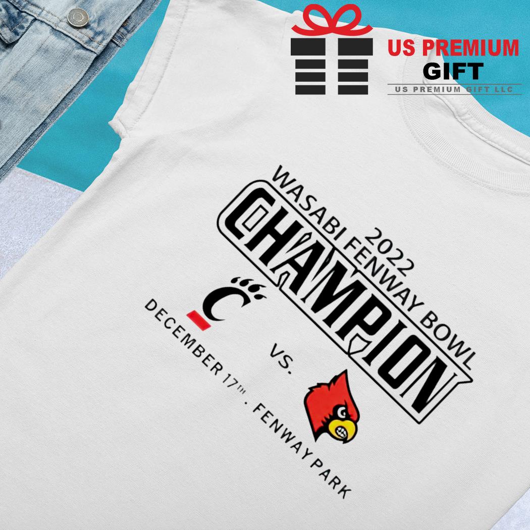 Louisville Cardinals Wasabi Fenway Bowl Champions T-Shirt - Cruel Ball