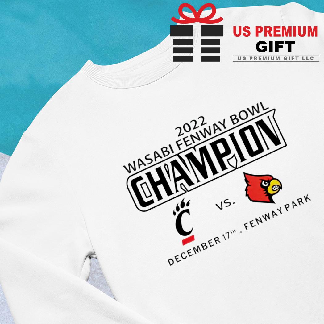 Louisville Cardinals Wasabi Fenway Bowl Champions T-Shirt - Cruel Ball