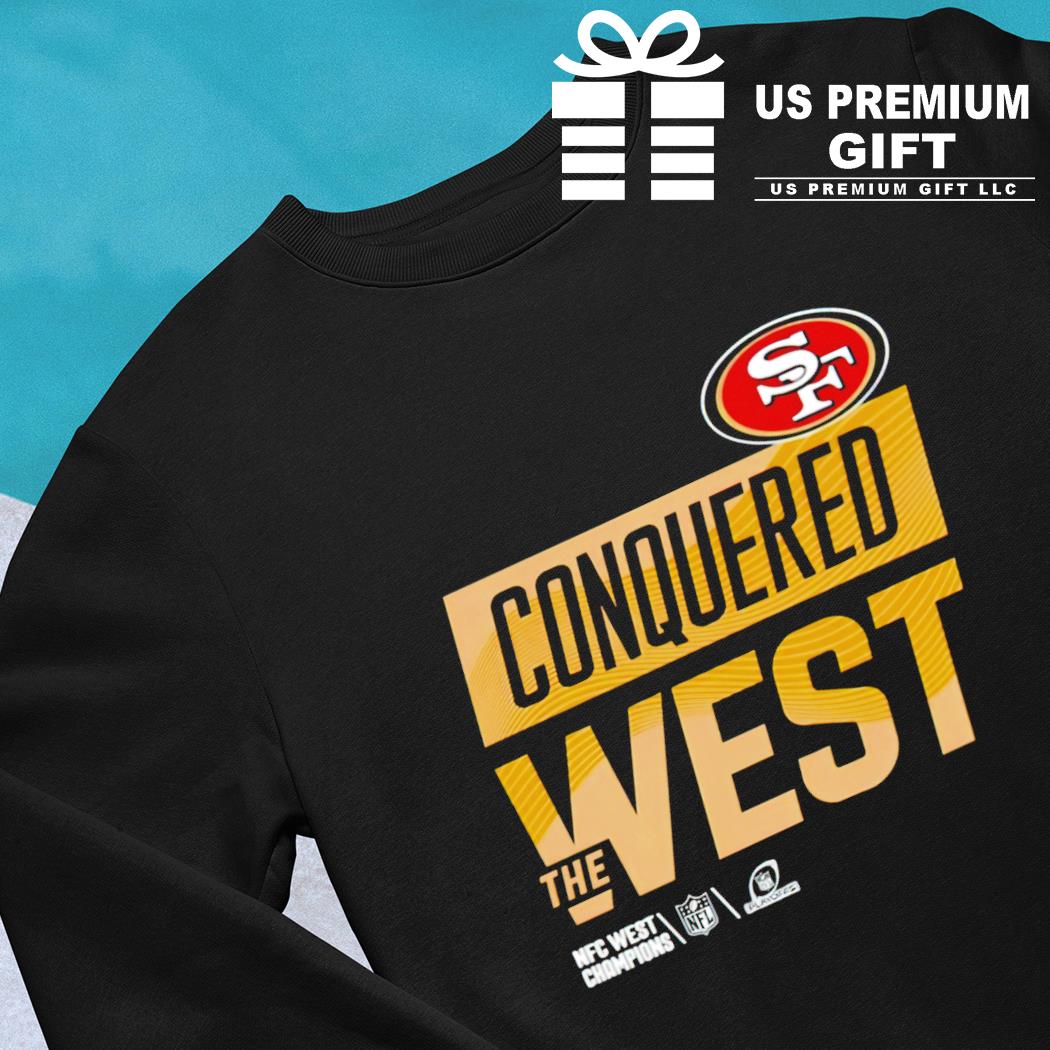 Official San Francisco 49Ers Conquered The West T Shirt - Tiotee