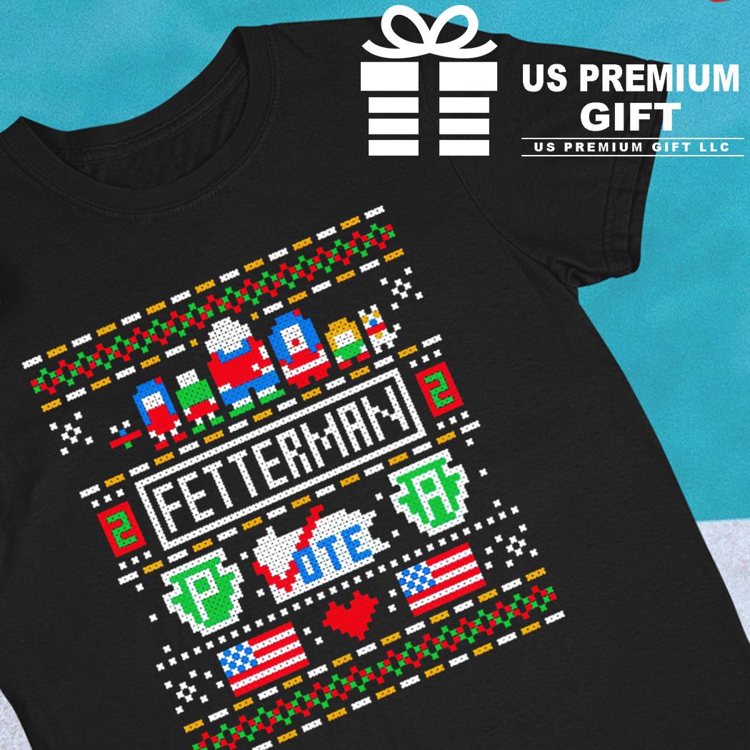 Ugly John Fetterman vote 22 Merry Christmas 2022 T-shirt