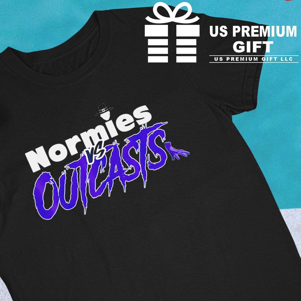 Wednesday Normies Vs Outcasts funny T-shirt