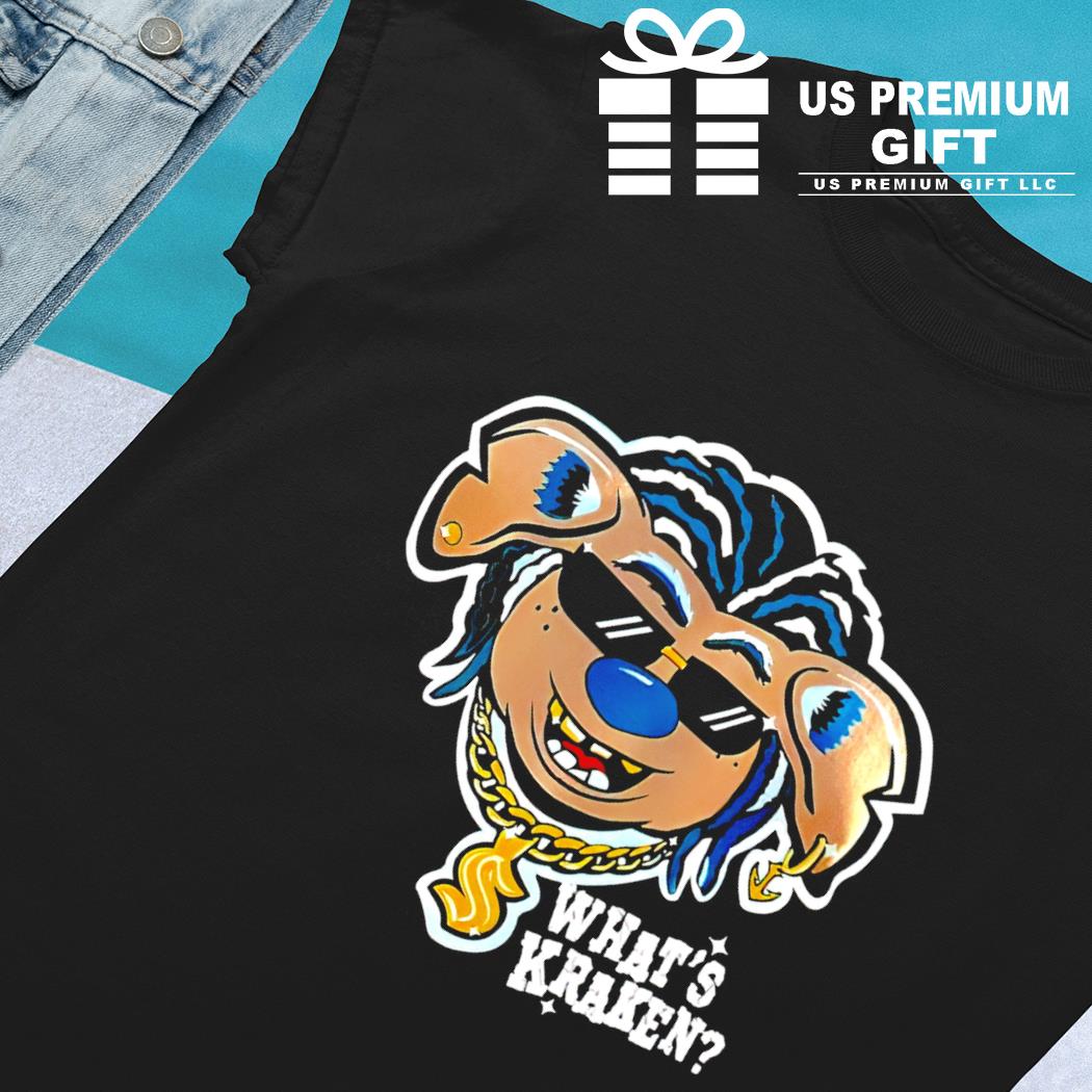 Men's Seattle Kraken Fanatics Branded Deep Sea Blue Mascot Buoy T-Shirt