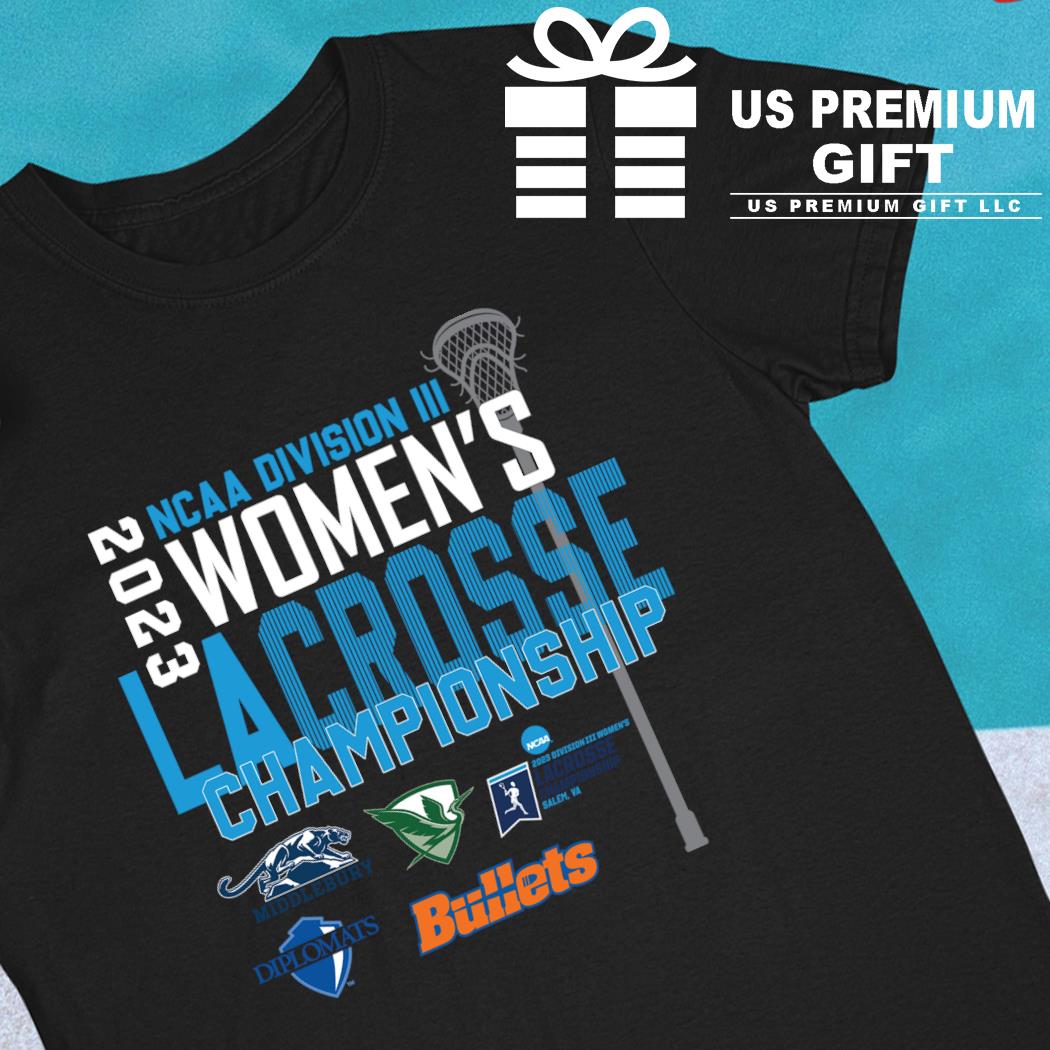 2023 Ncaa DIII women's softball Lacrosse Championship 4 team logo T-shirt