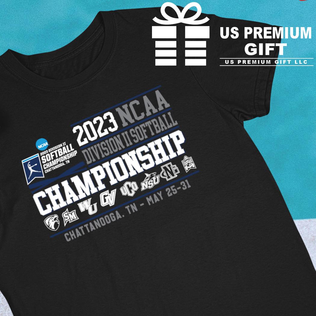 2023 Ncaa Division II softball Championship 8 team Chattanooga TN May 25-31 logo T-shirt