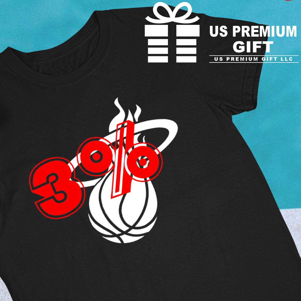 3% Miami Heat basketball logo 2023 T-shirt