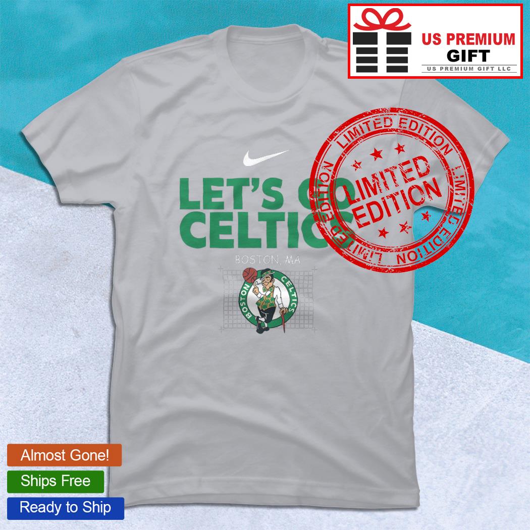 Boston Celtics basketball let's go Celtics Boston MA logo 2023 T