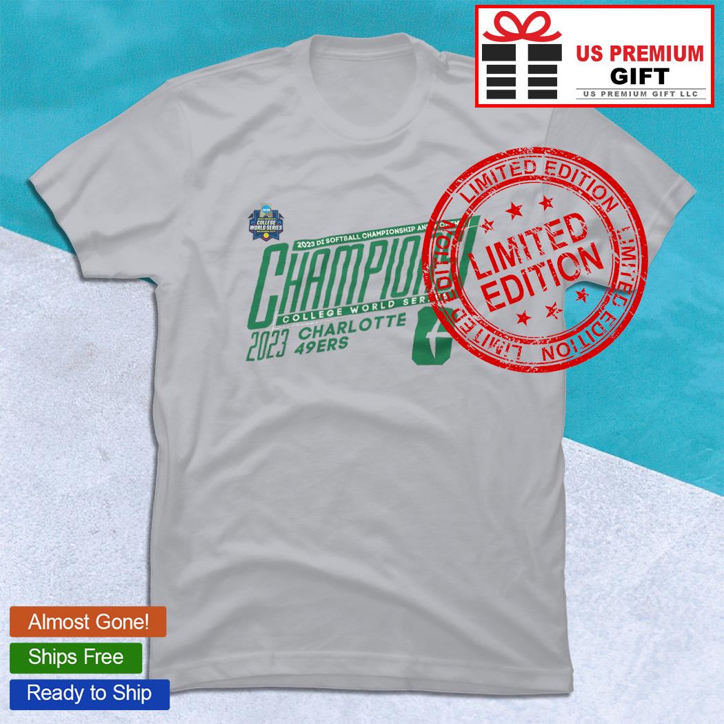 Charlotte 49ers 2023 DI softball Championship and women's Champions college  world series logo T-shirt, hoodie, sweater, long sleeve and tank top