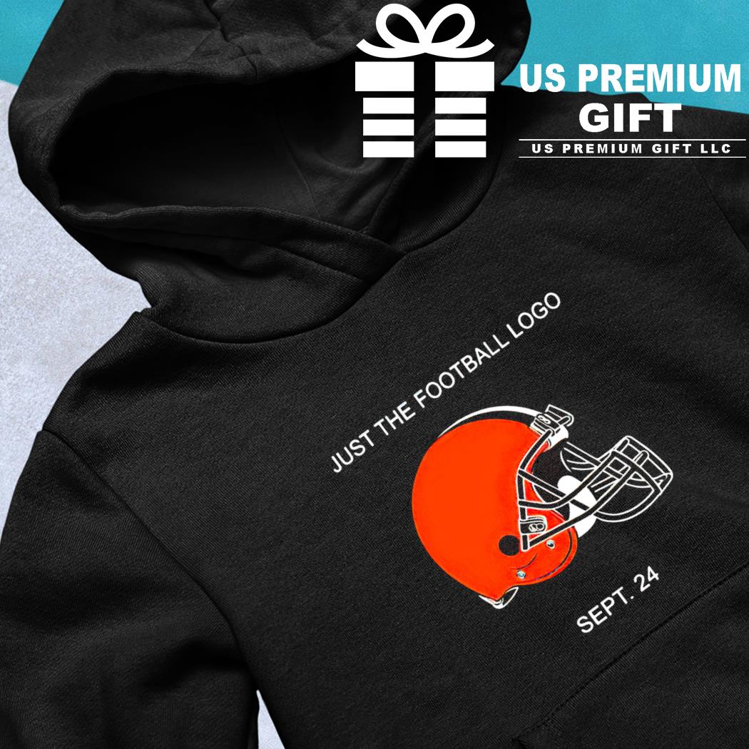 Cleveland Browns just the football logo helmet shirt, hoodie, sweater and  v-neck t-shirt