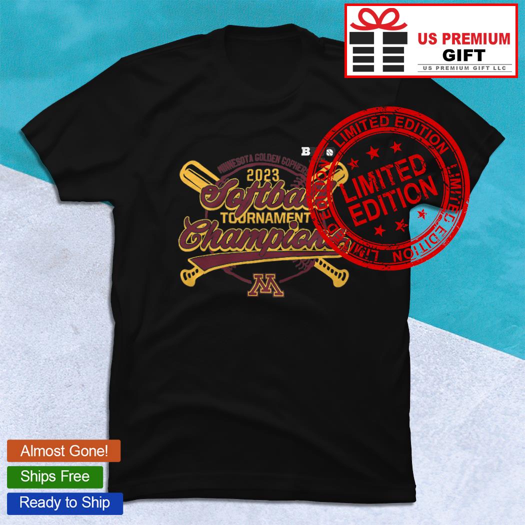 Minnesota Golden Gophers 2023 softball tournament Champions logo T-shirt