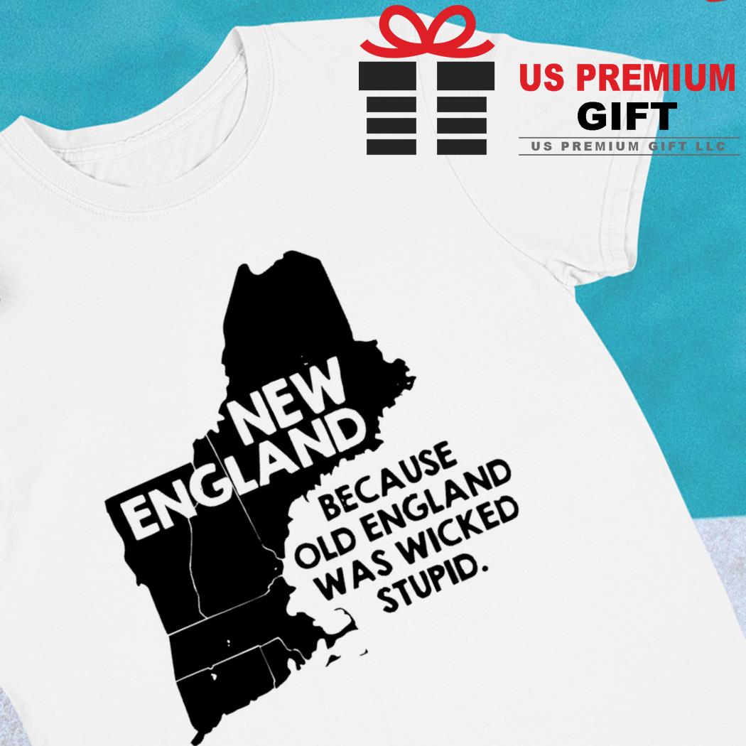 New England because old england was wicked stupid funny T-shirt