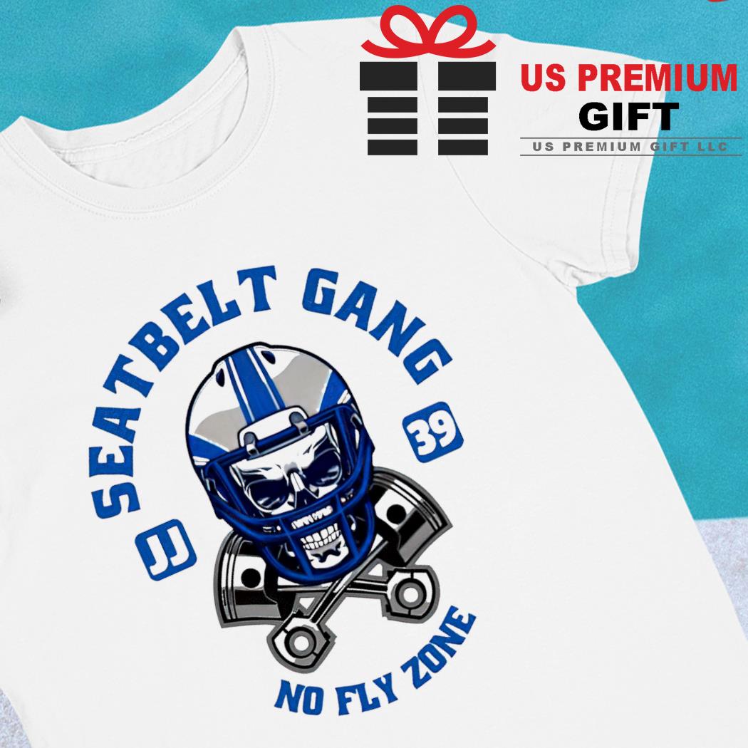 Seatbelt gang no fly zone logo T-shirt