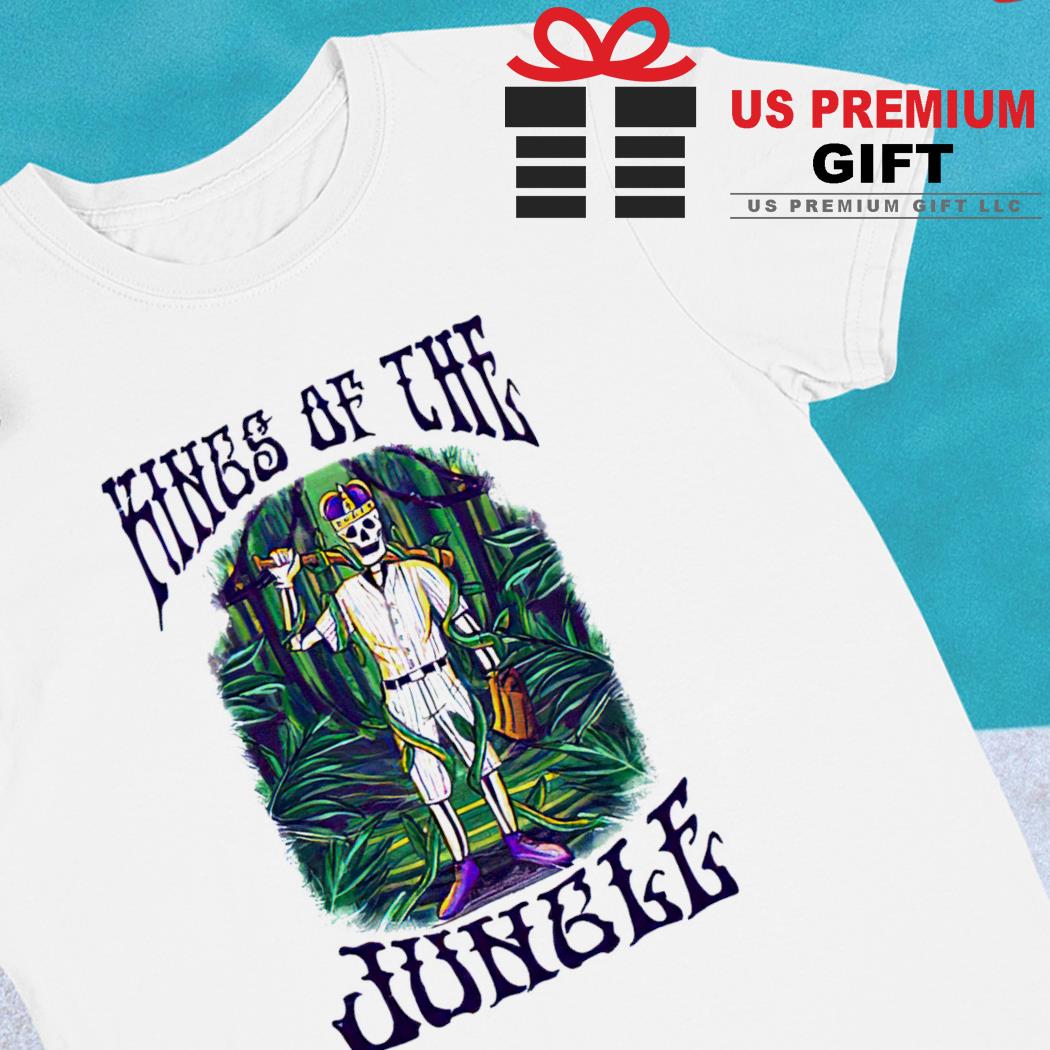 Skeleton kings of the jungle baseball 2023 T-shirt