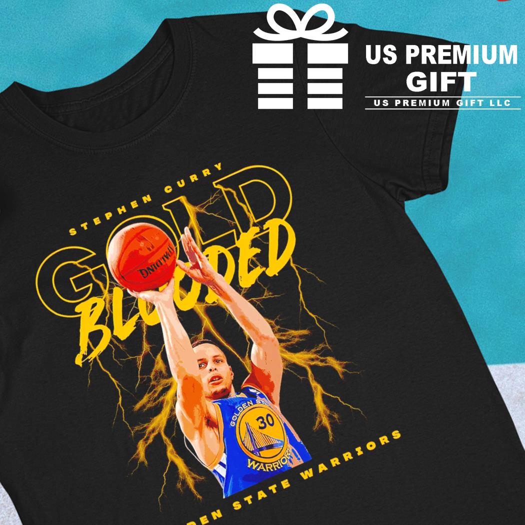 Stephen Curry Gold Blooded Golden State Warriors basketball 2023 T