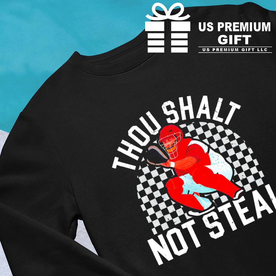 Thou Shalt Not Steal - Baseball Catcher Sports Men's T-shirt