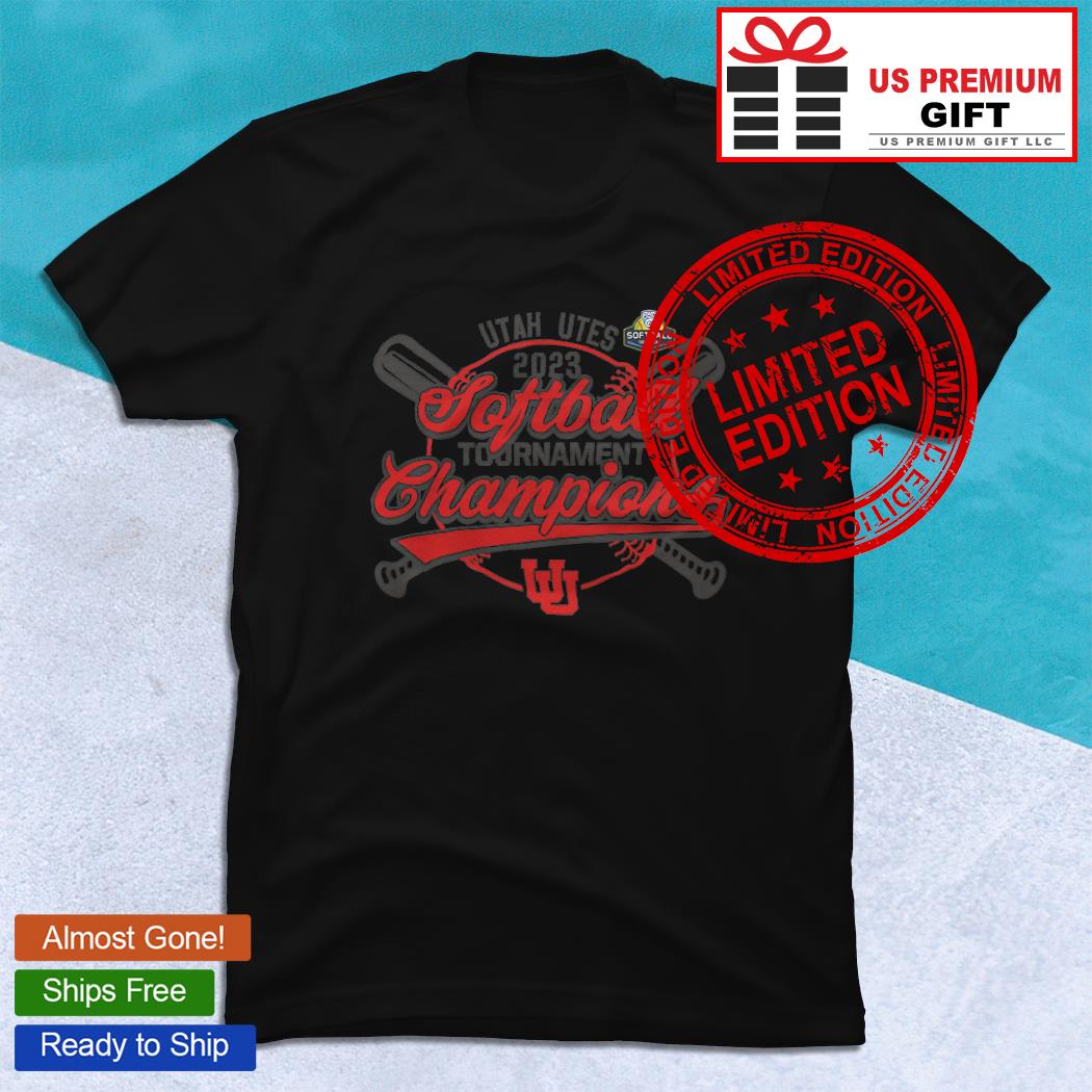 Utah Utes 2023 softball tournament Champions logo T-shirt