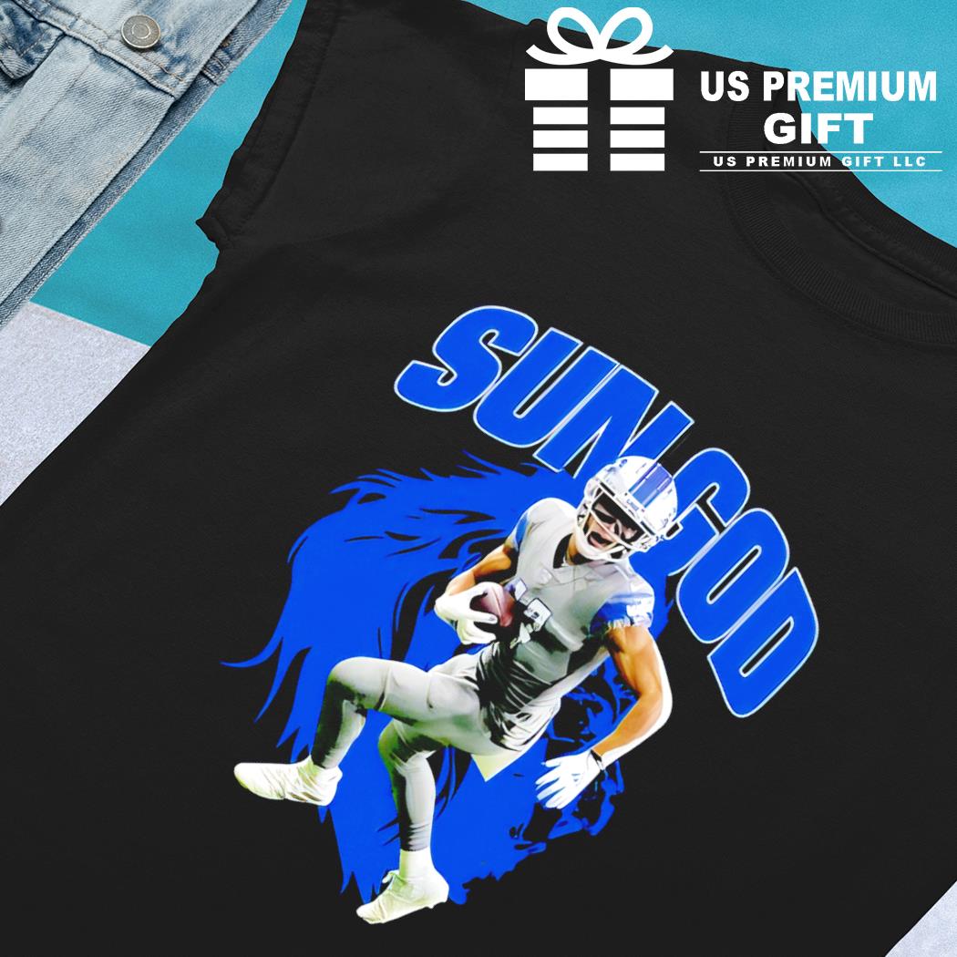 Amon-Ra St. Brown Detroit Lions football sun God 2023 T-shirt, hoodie,  sweater, long sleeve and tank top