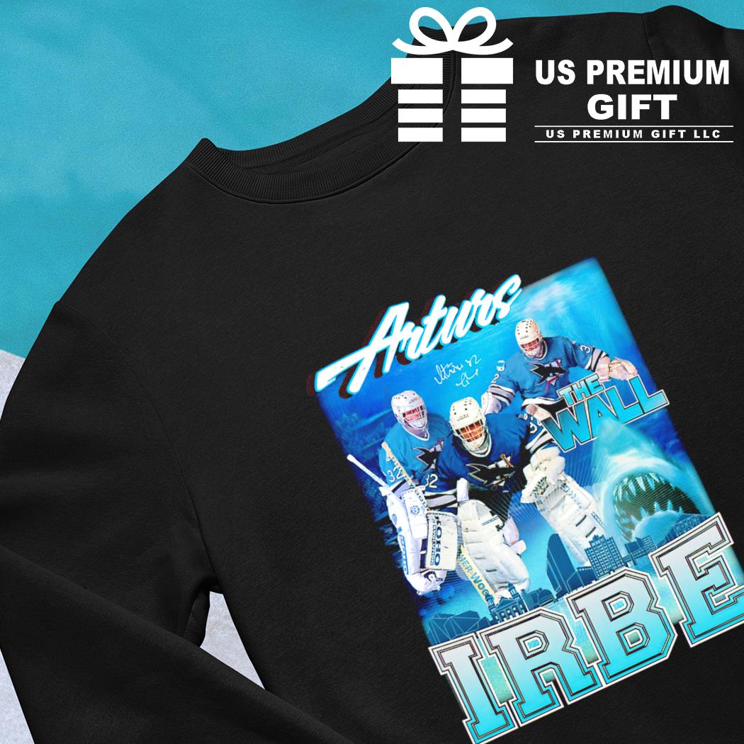 Artūrs Irbe #32 San Jose Sharks ice hockey the wall funny T-shirt, hoodie,  sweater, long sleeve and tank top