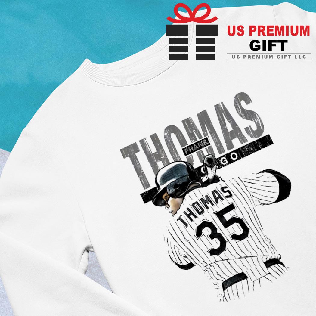 Frank Thomas 35 Chicago White Sox baseball action pose funny shirt, hoodie,  sweater, long sleeve and tank top